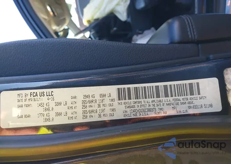 2016 Dodge Durango Limited from USA, damaged, VIN 1C4RDHDG3GC386973